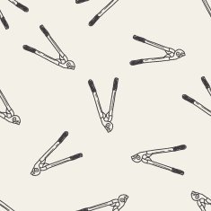 scissor doodle seamless pattern background N2