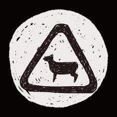 sheep sign doodle N5