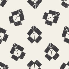 shipping box doodle seamless pattern background N2