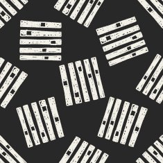 sound control doodle seamless pattern background N4