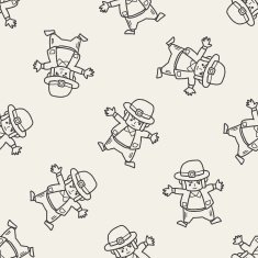 St Patrick Day seamless pattern background