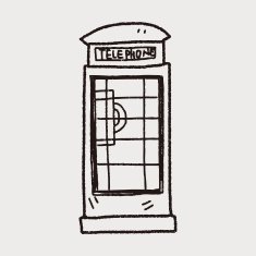 Telephone booth doodle N3