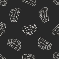 tool box doodle seamless pattern background N4