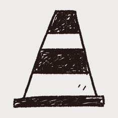 traffic Cone doodle N3