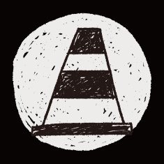 traffic Cone doodle N5