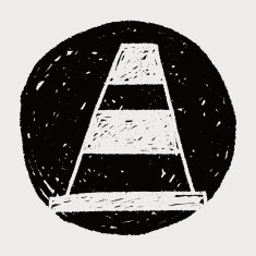 traffic Cone doodle N6
