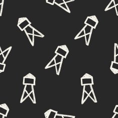 Transmission tower doodle seamless pattern background N4