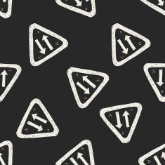 Two way doodle seamless pattern background N3