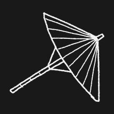 umbrella doodle drawing N17