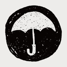 umbrella doodle drawing N20