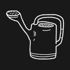 watering can doodle N10