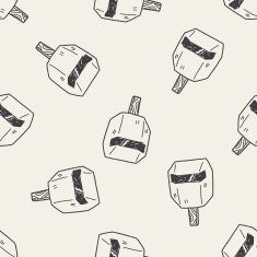 welding mask doodle seamless pattern background