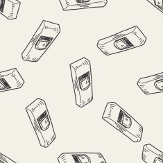 wood plane doodle seamless pattern background