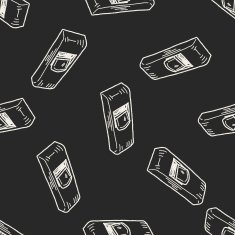 wood plane doodle seamless pattern background N2