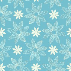 Seamless Cartoon Flower Background N2