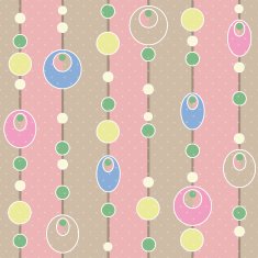 Colored circle seamless pattern with retro colors background N2