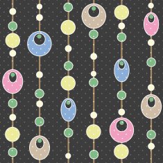 Colored circle seamless pattern with retro colors background N3