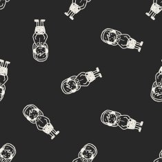 service doodle seamless pattern background N2