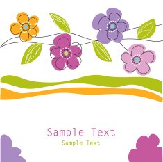 Floral Greeting Card N8