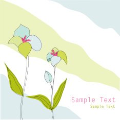 Floral Greeting Card N15