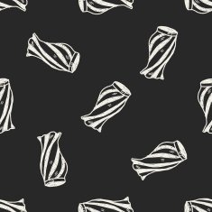 skirt doodle seamless pattern background N2