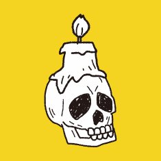 skull candle doodle N3