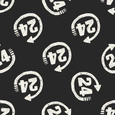 24hr doodle seamless pattern background N2