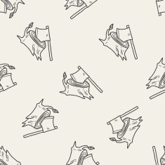 ax doodle seamless pattern background N5