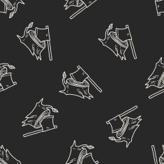 ax doodle seamless pattern background N6