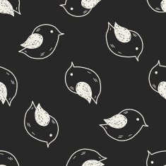 bird doodle seamless pattern background N2