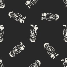 businessman doodle seamless pattern background N4
