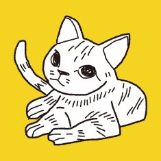 cat doodle drawing N48