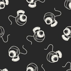 cctv doodle seamless pattern background N5