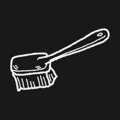 clean brush doodle N13