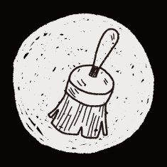 clean brush doodle N15