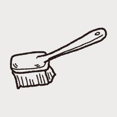 clean brush doodle N17