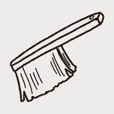clean brush doodle N19