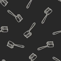clean brush doodle seamless pattern background N8