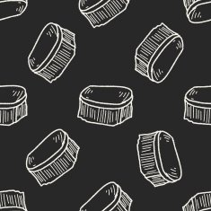 clean brush doodle seamless pattern background N9