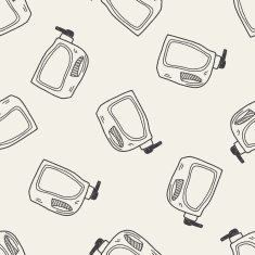 cleaner bottle doodle seamless pattern background N8