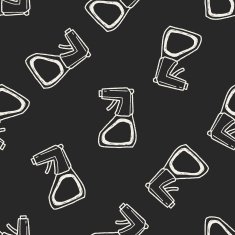 cleaner bottle doodle seamless pattern background N13