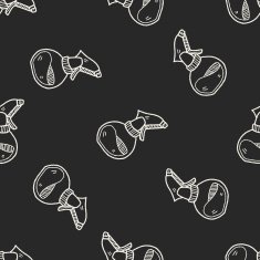 cleaner bottle doodle seamless pattern background N14