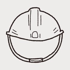 construction hat doodle N9
