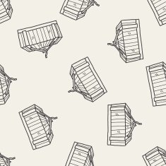 container doodle seamless pattern background