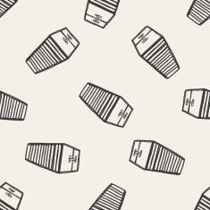 container doodle seamless pattern background N2