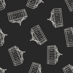 container doodle seamless pattern background N3