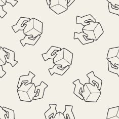 delivery doodle seamless pattern background N4
