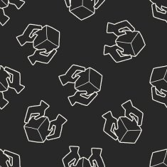delivery doodle seamless pattern background N6