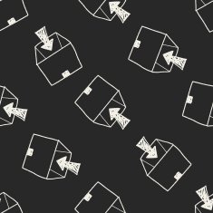 delivery doodle seamless pattern background N7