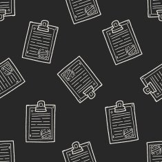 document doodle seamless pattern background